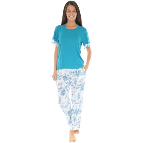 Textiel Dames Pyjama's / nachthemden Christian Cane VIKY Blauw