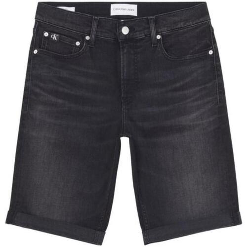 Textiel Heren Korte broeken / Bermuda's Calvin Klein Jeans  Zwart