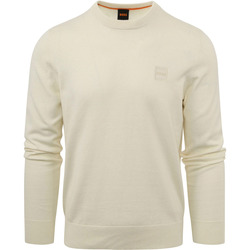 Textiel Heren Sweaters / Sweatshirts BOSS Pullover Kanovano Ecru Beige