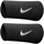 Accessoires Sportaccessoires Nike Swoosh Doublewide Wristbands Zwart