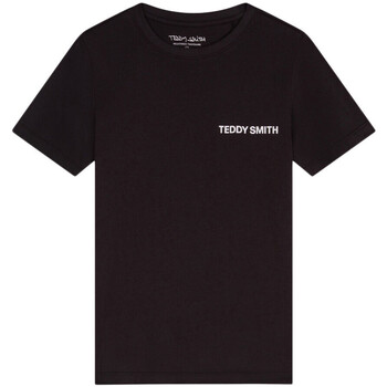 Textiel Jongens T-shirts korte mouwen Teddy Smith  Zwart