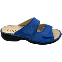 Schoenen Dames Leren slippers Calzaturificio Loren LOM2981bl Blauw