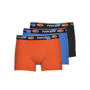 Ondergoed Heren Boxershorts Nike EVERYDAY COTTON STRETCH X3 Zwart / Blauw / Oranje