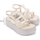 Schoenen Dames Sandalen / Open schoenen Melissa Caribe High Platform+Salinas - Beige/Beige Beige