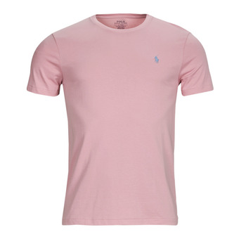 Textiel Heren T-shirts korte mouwen Polo Ralph Lauren T-SHIRT AJUSTE EN COTON Roze