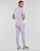 Textiel Heren T-shirts korte mouwen Polo Ralph Lauren T-SHIRT AJUSTE EN COTON LOGO CENTRAL Mauve