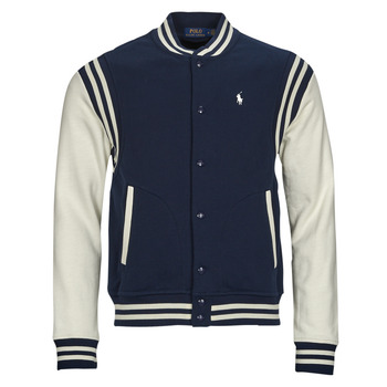 Textiel Heren Wind jackets Polo Ralph Lauren BASKETBALL JACKET Marine / Creme