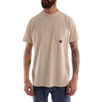 Textiel Heren T-shirts korte mouwen Roy Rogers P23RRU634CA160111 Beige