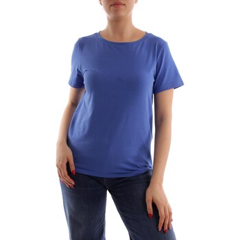 Textiel Dames T-shirts korte mouwen Max Mara MULTIF Blauw