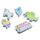 Accessoires Schoenen accessoires Crocs JIBBITZ FEELING MAGICAL 5 PACK Multicolour