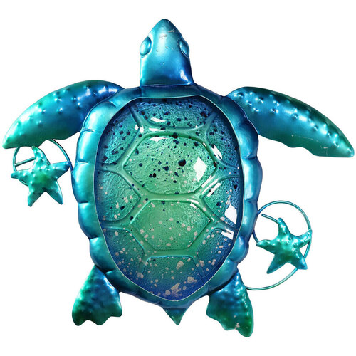 Wonen Beeldjes  Signes Grimalt Turtle Wall Ornament Blauw