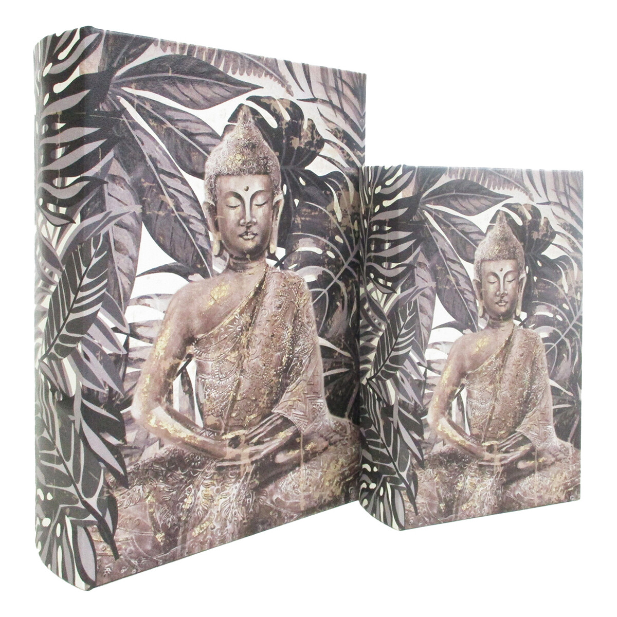 Wonen Manden en dozen Signes Grimalt Boeddha Boek 2 Eenheden Grijs