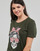 Textiel Dames T-shirts korte mouwen Only ONLABELLA L/S GLITTER V-NECK CS KNT Kaki