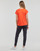 Textiel Dames T-shirts korte mouwen Only ONLKELLY S/S V-NECK TOP BOX CS JRS Oranje