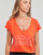 Textiel Dames T-shirts korte mouwen Only ONLKELLY S/S V-NECK TOP BOX CS JRS Oranje