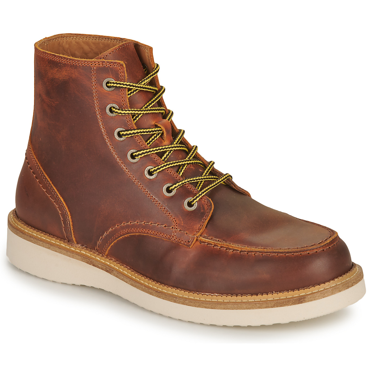 Laarzen Selected  SLHTEO NEW LEATHER MOC-TOE BOOT