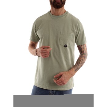 Textiel Heren T-shirts korte mouwen Roy Rogers P23RRU634CA160111 Groen