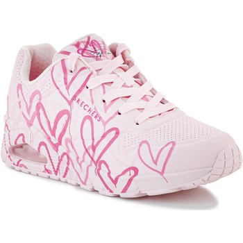 Schoenen Dames Lage sneakers Skechers Uno Spread The Love 155507-LTPK Roze