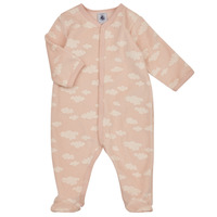 Textiel Meisjes Pyjama's / nachthemden Petit Bateau LAUNA Roze / Wit
