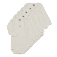 Textiel Kinderen Pyjama's / nachthemden Petit Bateau BODY US ML PACK X5 Wit