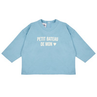 Textiel Kinderen Sweaters / Sweatshirts Petit Bateau LUNE Blauw