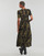 Textiel Dames Lange jurken Ikks BX30695 Kaki / Zwart