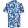 Textiel Heren Overhemden lange mouwen Petrol Industries Short Sleeve Overhemd Bloemen Blauw Blauw
