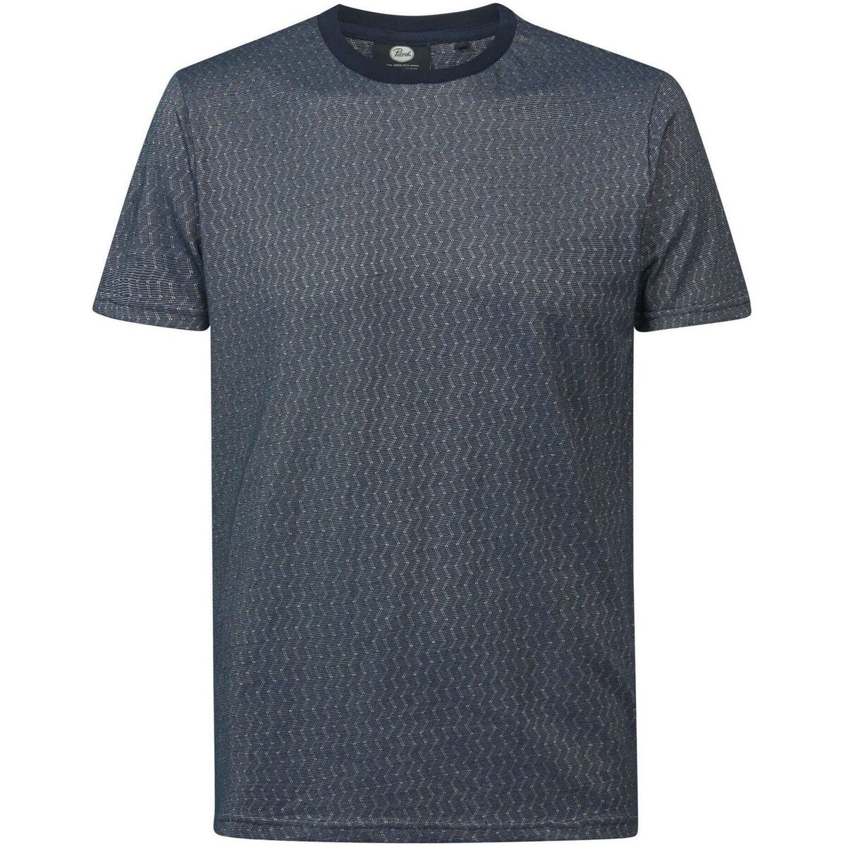 Textiel Heren T-shirts & Polo’s Petrol Industries T-Shirt Zigzag Navy Blauw