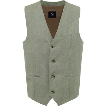 Textiel Heren Jasjes / Blazers Suitable Gilet Loop Groen Groen