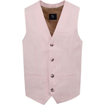 Textiel Heren Jasjes / Blazers Suitable Gilet Loop Roze Roze
