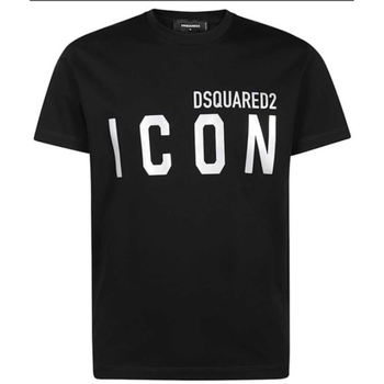 Textiel Heren T-shirts korte mouwen Dsquared T-SHIRT Zwart