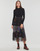 Textiel Dames Lange jurken Desigual NASDAQ Zwart / Multicolour