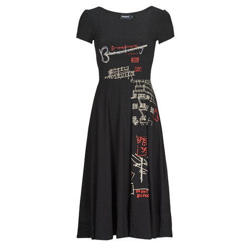 Textiel Dames Lange jurken Desigual BROADWAY ROAD Zwart