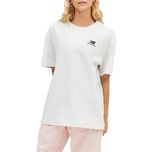 Textiel Dames T-shirts & Polo’s New Balance UNISSENTIALS TEE Grijs