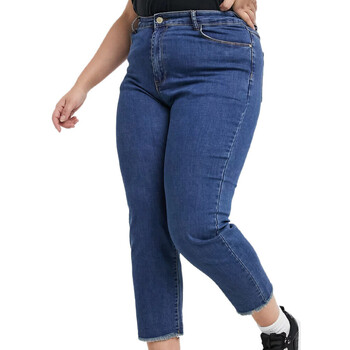 Textiel Dames Straight jeans Brave Soul  Blauw