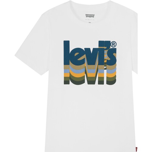 Textiel Meisjes T-shirts korte mouwen Levi's 212103 Wit