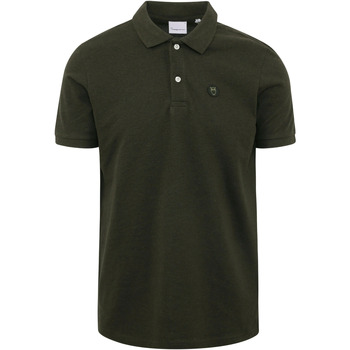Textiel Heren T-shirts & Polo’s Knowledge Cotton Apparel Polo Donkergroen Groen