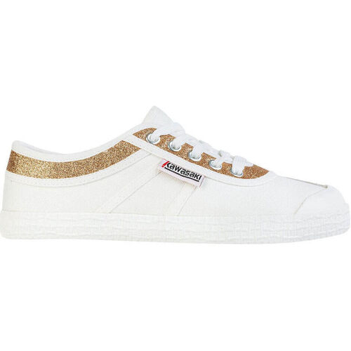 Schoenen Dames Sneakers Kawasaki Glitter Canvas Shoe K194522 8890 Gold Goud