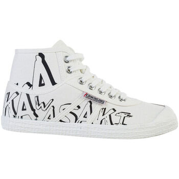 Schoenen Dames Sneakers Kawasaki Graffiti Canvas Boot K202415 1002 White Wit