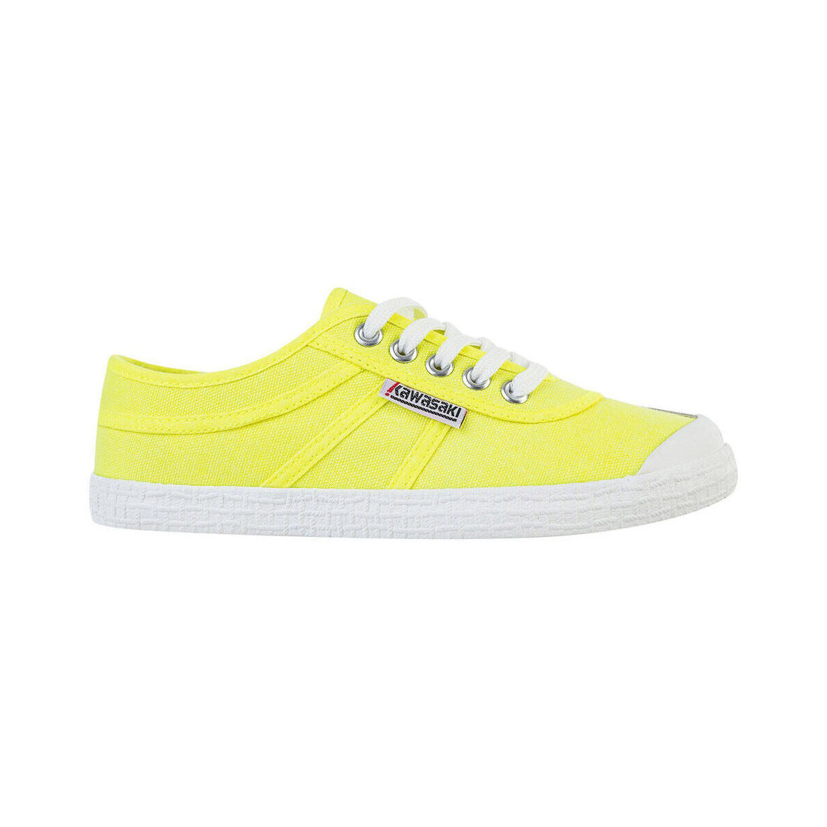 Schoenen Heren Sneakers Kawasaki Original Neon Canvas Shoe K202428 5001 Safety Yellow Geel