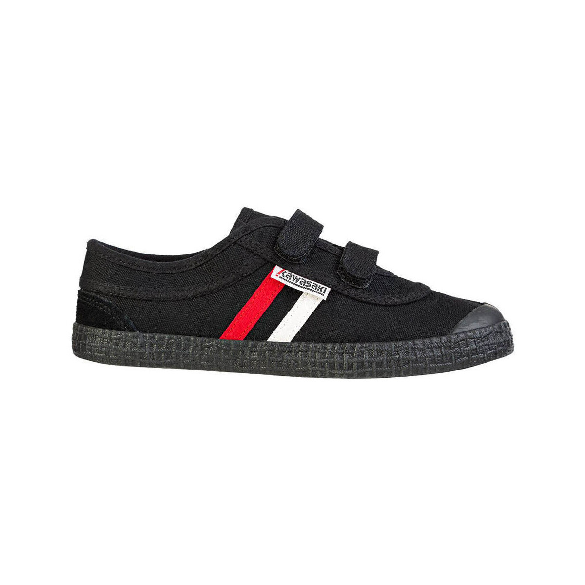 Schoenen Dames Sneakers Kawasaki Retro Shoe W/velcro K204505 1001S Black Solid Zwart
