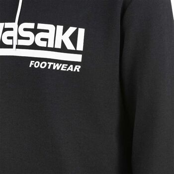Kawasaki Killa Unisex Hooded Sweatshirt K202153 1001 Black Zwart