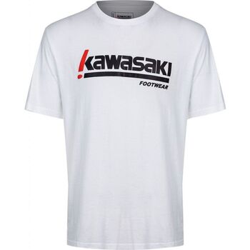 Textiel Heren Overhemden korte mouwen Kawasaki Kabunga Unisex S-S Tee K202152 1002 White Wit