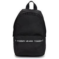 Tassen Rugzakken Tommy Jeans TJM ESSENTIAL DOMEBACKPACK Zwart