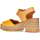 Schoenen Dames Sandalen / Open schoenen Paula Urban SANDALEN 25-544 Bruin