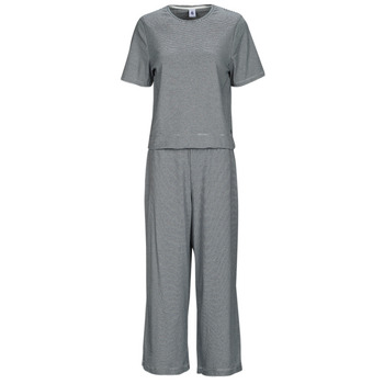 Textiel Dames Pyjama's / nachthemden Petit Bateau LARENCE Wit / Zwart