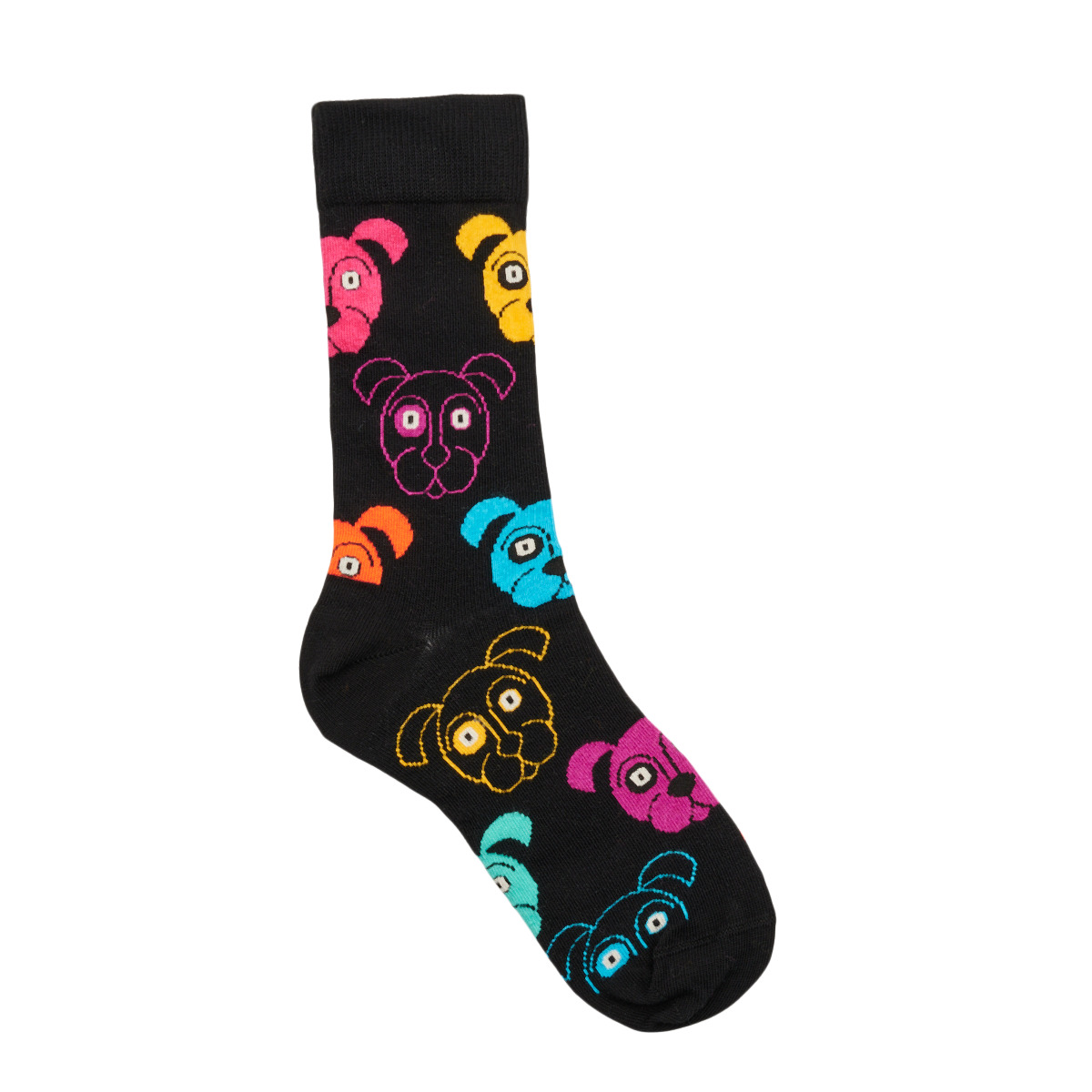 Happy Socks Sokken Met Print Dogs Zwart - Maat 36-40