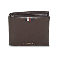 Tassen Heren Portefeuilles Tommy Hilfiger TH CORP LEATHER CC AND COIN Bruin