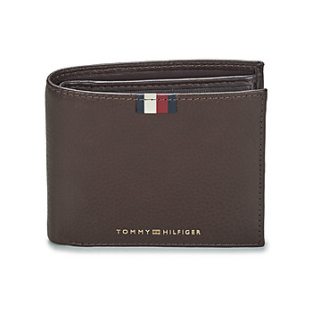 Tassen Heren Portefeuilles Tommy Hilfiger TH CORP LEATHER CC AND COIN Bruin
