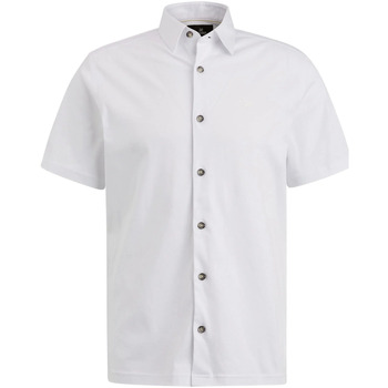 Textiel Heren Overhemden lange mouwen Vanguard Short Sleeves Overhemd Wit Beige
